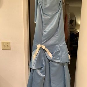 Cinderella ball gown with small train